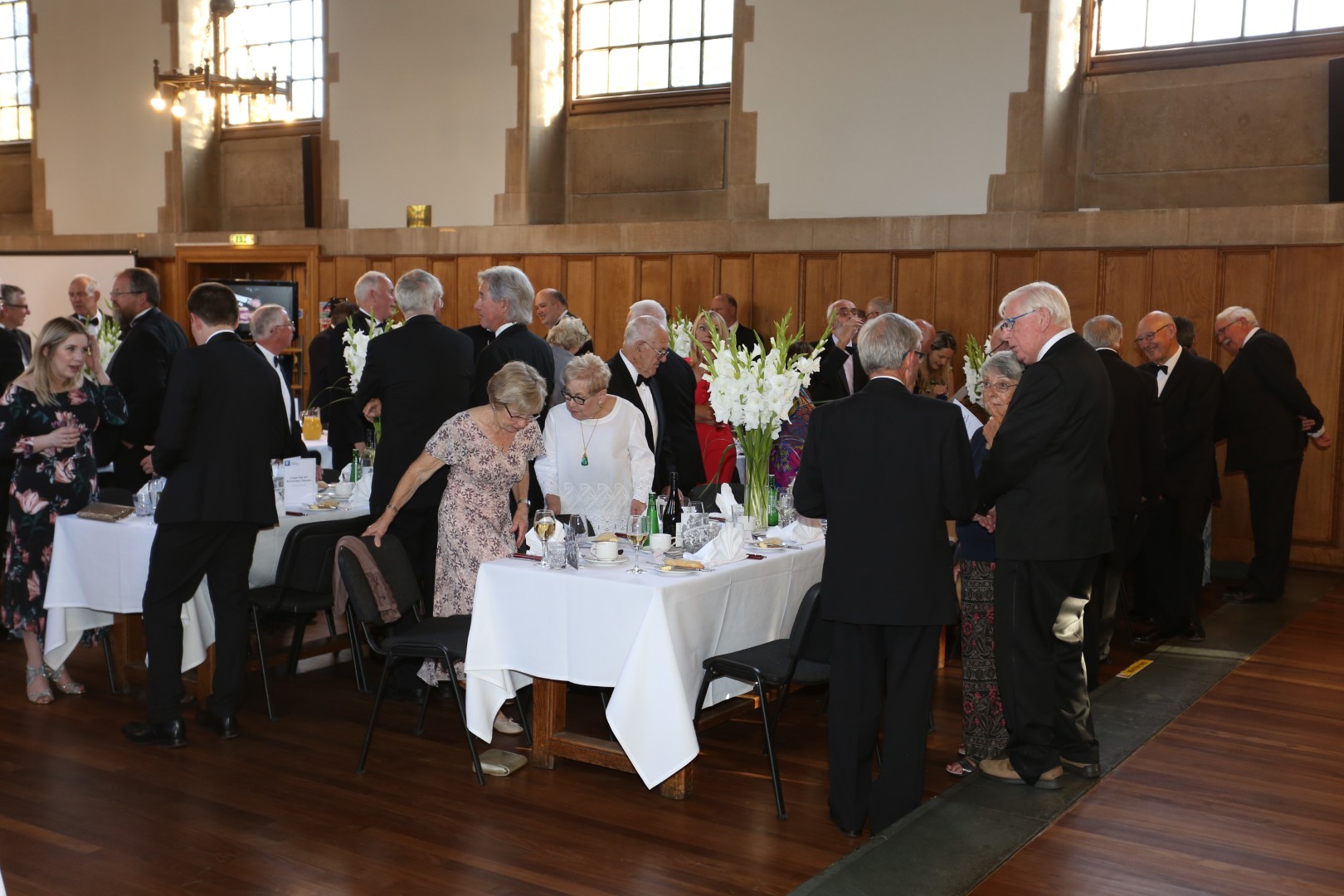 Guests assembled for the Cripps Hall Reunion Dinner 2019.